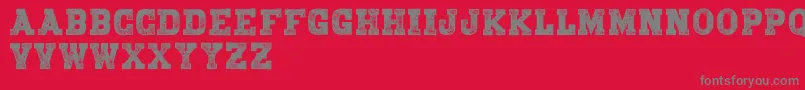BringmeawarDemo Font – Gray Fonts on Red Background