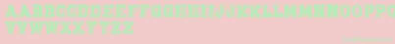 fuente BringmeawarDemo – Fuentes Verdes Sobre Fondo Rosa