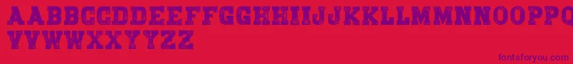BringmeawarDemo Font – Purple Fonts on Red Background