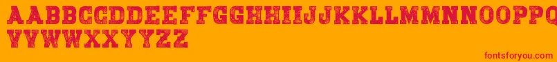 BringmeawarDemo Font – Red Fonts on Orange Background