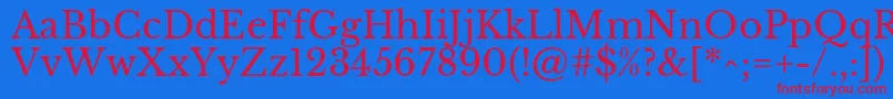 fuente LibrebaskervilleRegular – Fuentes Rojas Sobre Fondo Azul