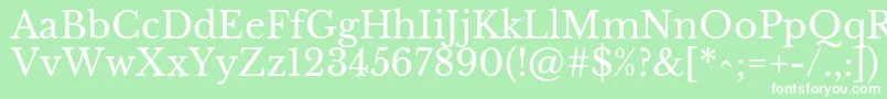 LibrebaskervilleRegular Font – White Fonts on Green Background