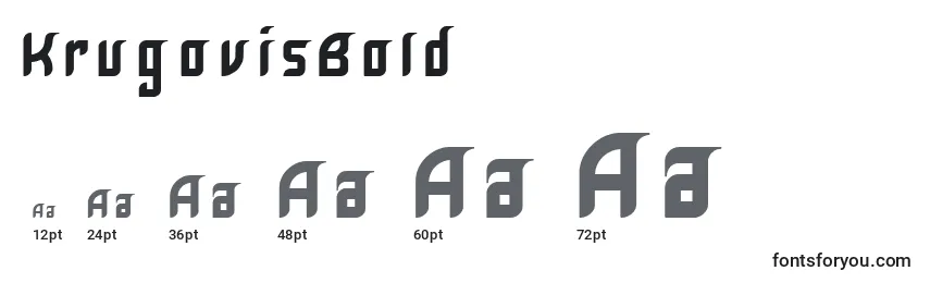 KrugovisBold Font Sizes