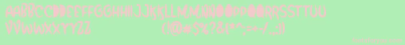 FunboxPersonalUseOnly Font – Pink Fonts on Green Background