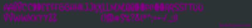 FunboxPersonalUseOnly Font – Purple Fonts on Black Background
