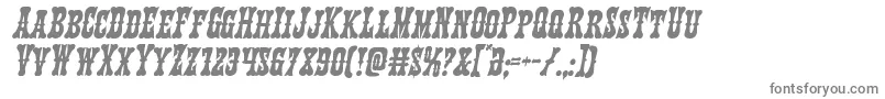 Texasrangerital Font – Gray Fonts on White Background