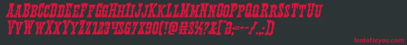 Texasrangerital Font – Red Fonts on Black Background