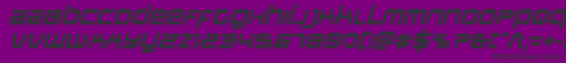 Stareagleboldital Font – Black Fonts on Purple Background