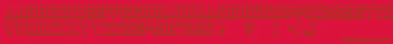 En savoir plus sur la police Bombardment3D Police Bombardment3D – polices brunes sur fond rouge