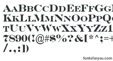  SerifercpsBold font