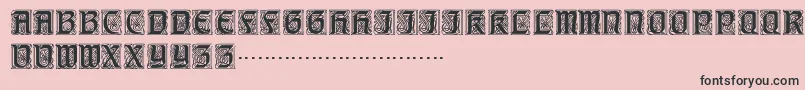 Titlingcaps Font – Black Fonts on Pink Background