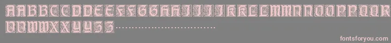 Titlingcaps Font – Pink Fonts on Gray Background