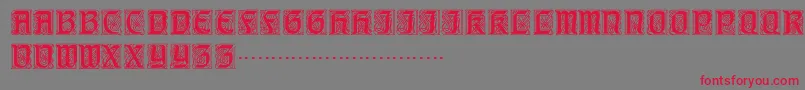 Titlingcaps Font – Red Fonts on Gray Background