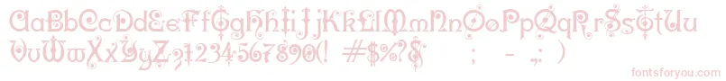 KarnacOne Font – Pink Fonts on White Background