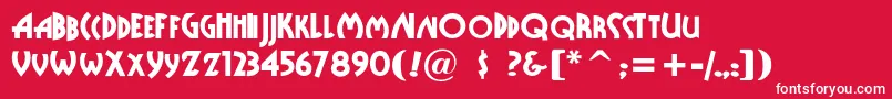 PublicEnemy Font – White Fonts on Red Background