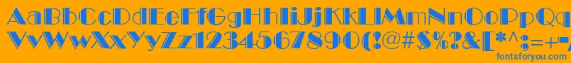 More about BroadwayEngravedLt Font BroadwayEngravedLt Font – Blue Fonts on Orange Background