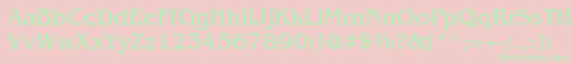 AgBenguiatCyrBook Font – Green Fonts on Pink Background