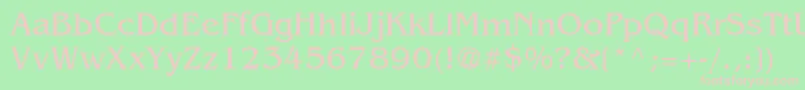 AgBenguiatCyrBook Font – Pink Fonts on Green Background