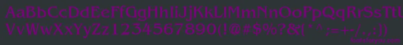 AgBenguiatCyrBook Font – Purple Fonts on Black Background