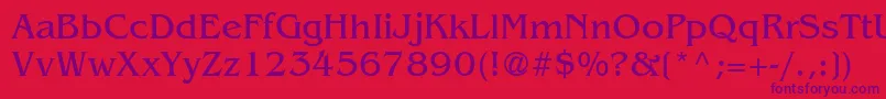 AgBenguiatCyrBook Font – Purple Fonts on Red Background