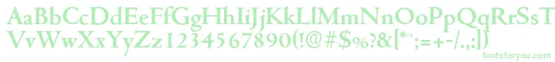 CambridgeserialBold Font – Green Fonts on White Background