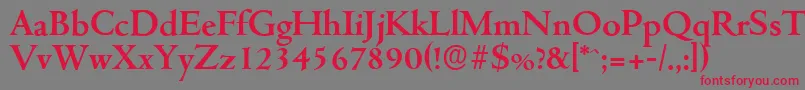 CambridgeserialBold Font – Red Fonts on Gray Background