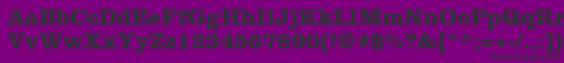 IntroitSsiBold Font – Black Fonts on Purple Background