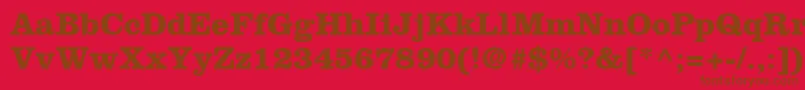 IntroitSsiBold Font – Brown Fonts on Red Background