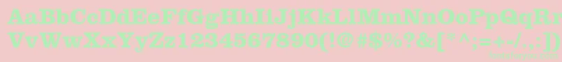 IntroitSsiBold Font – Green Fonts on Pink Background