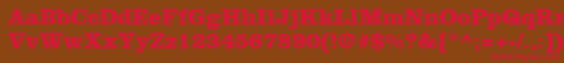 IntroitSsiBold Font – Red Fonts on Brown Background
