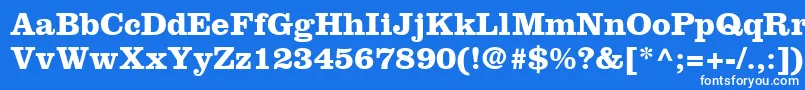フォントIntroitSsiBold – 青い背景に白い文字