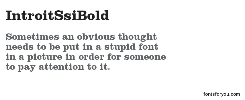IntroitSsiBold Font