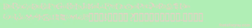 Kefka Font – Pink Fonts on Green Background