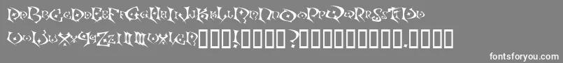 フォントKefka – 灰色の背景に白い文字