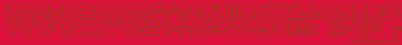 More about Baveuse ffy Font Baveuse ffy Font – Brown Fonts on Red Background