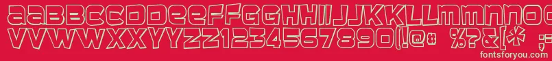 Baveuse ffy Font – Green Fonts on Red Background