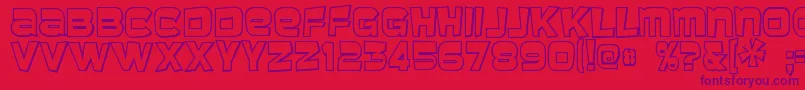 Baveuse ffy-fontti – violetit fontit punaisella taustalla