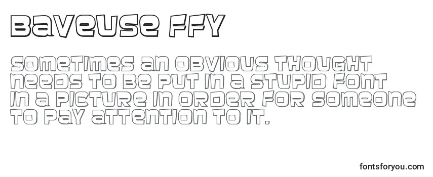 Baveuse ffy Font