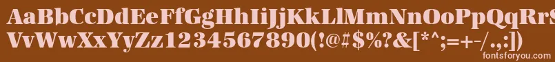 Urwantiquatultbolnar Font – Pink Fonts on Brown Background