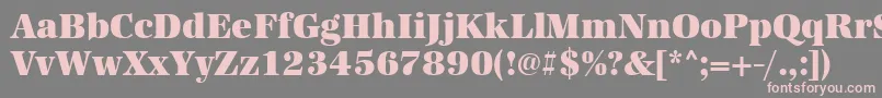 Urwantiquatultbolnar Font – Pink Fonts on Gray Background