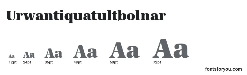 Размеры шрифта Urwantiquatultbolnar