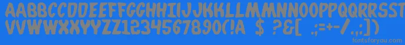 Whata Font – Gray Fonts on Blue Background