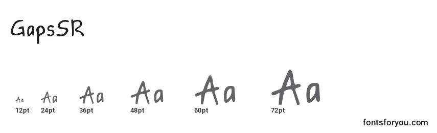 GapsSR Font Sizes