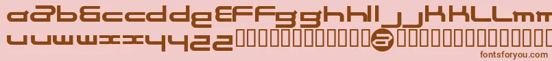 Electrance Font – Brown Fonts on Pink Background