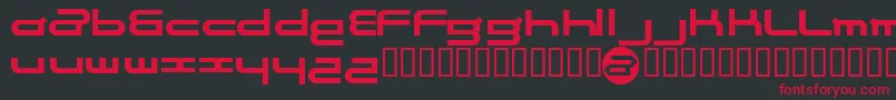 Electrance Font – Red Fonts on Black Background