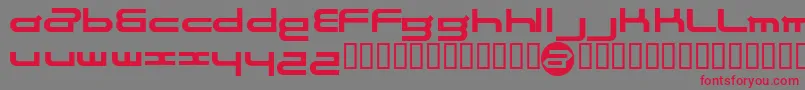 Electrance Font – Red Fonts on Gray Background