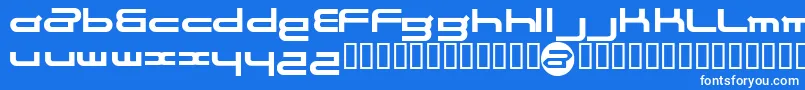 Electrance Font – White Fonts on Blue Background