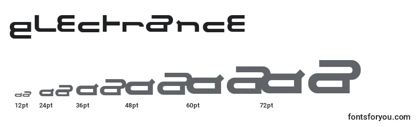 Electrance Font Sizes