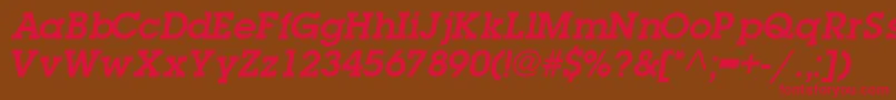 TorrentgraphicsskBoldItalic Font – Red Fonts on Brown Background