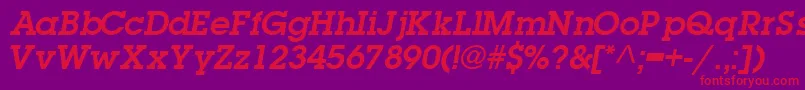 TorrentgraphicsskBoldItalic Font – Red Fonts on Purple Background